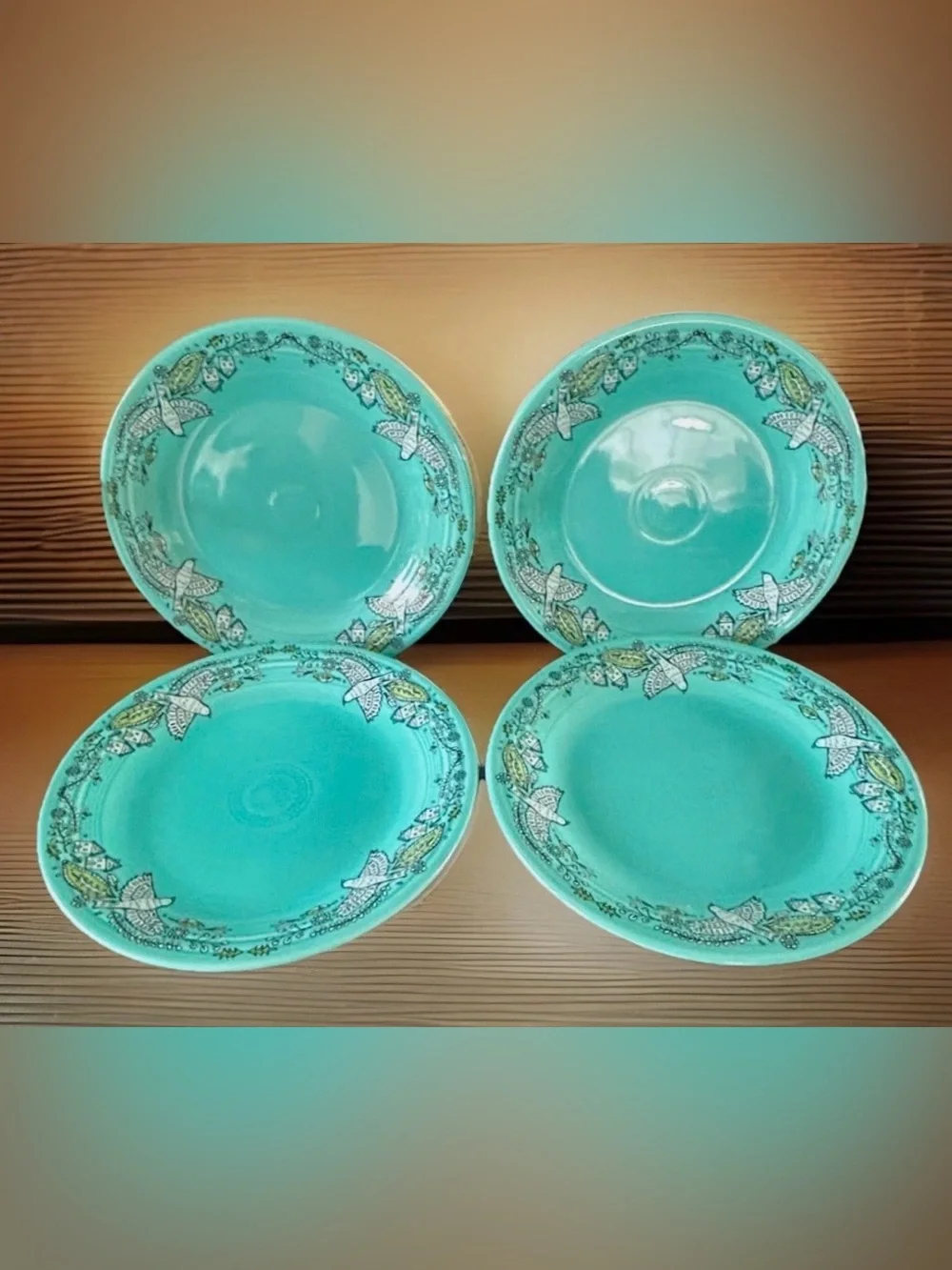 Fiesta® Nordic Woodland Classic Rim Dinner Plates 10.5” 2019 SET OF 4